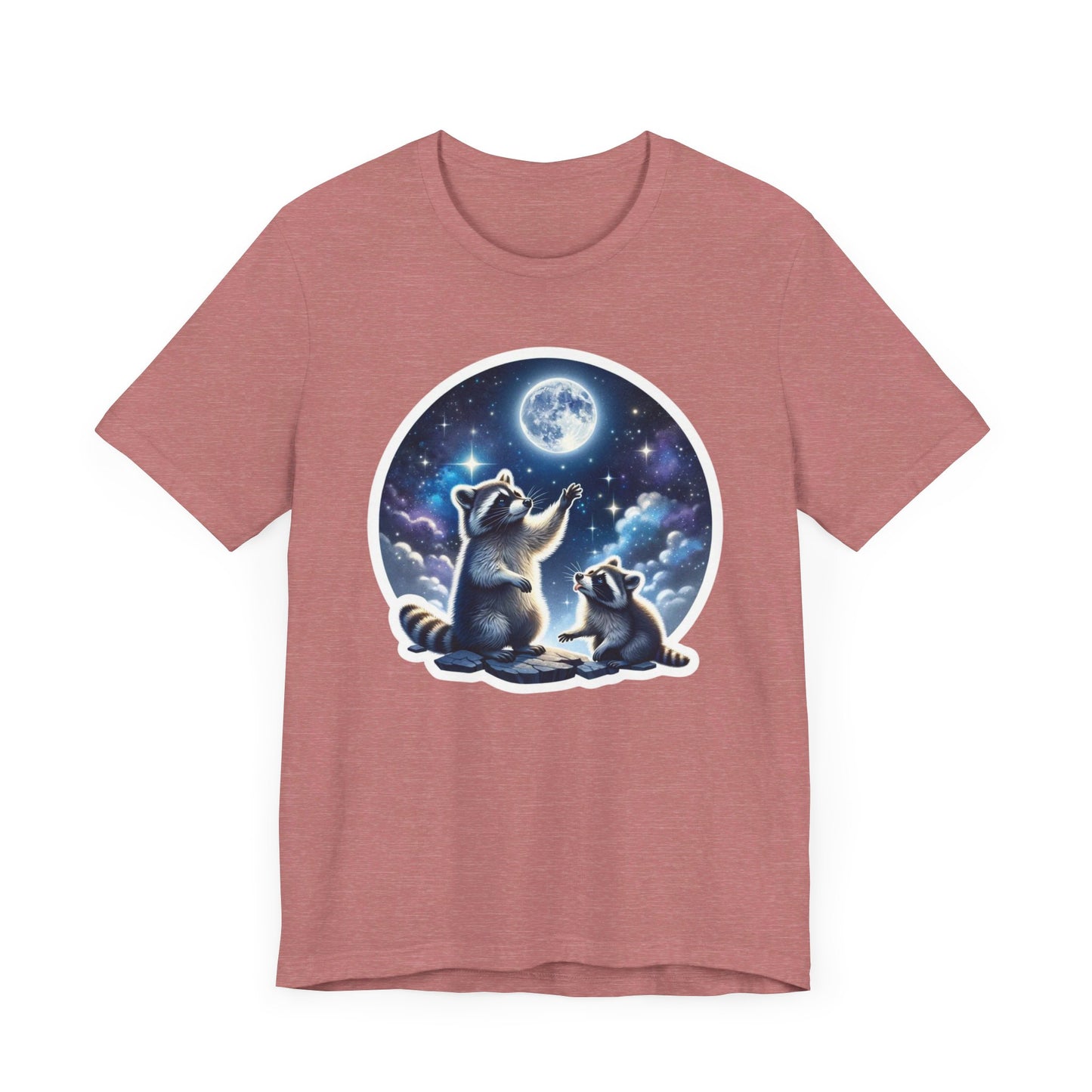 Moonlit Raccoons Tee, Nocturnal Charm