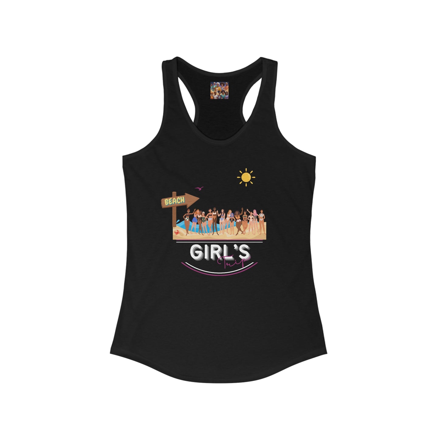 Sandy Soiree: Ultimate Girls' Trip Beach Tank!