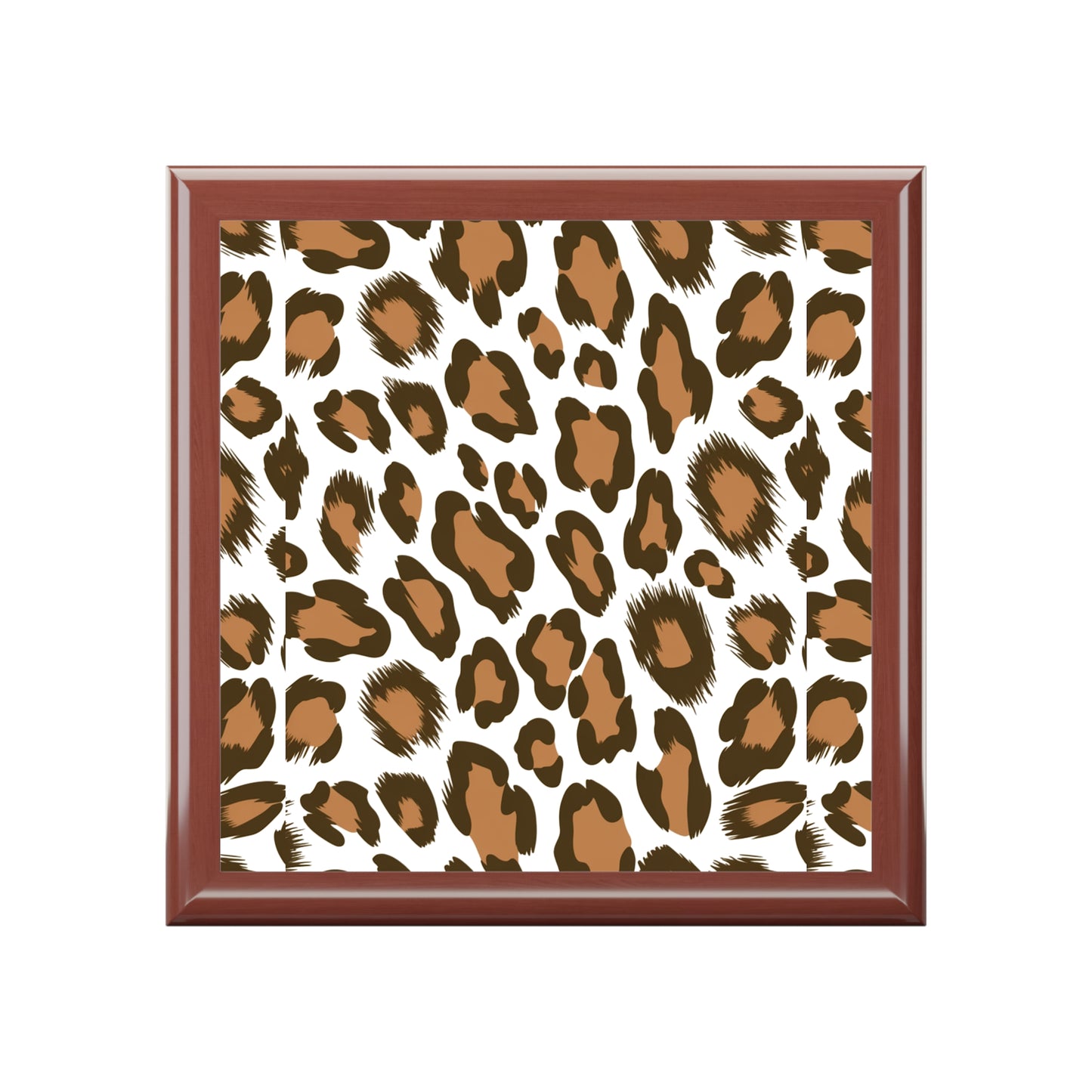 Chic Leopard Print Jewelry Box - Elegant Storage for Beloved Accessories