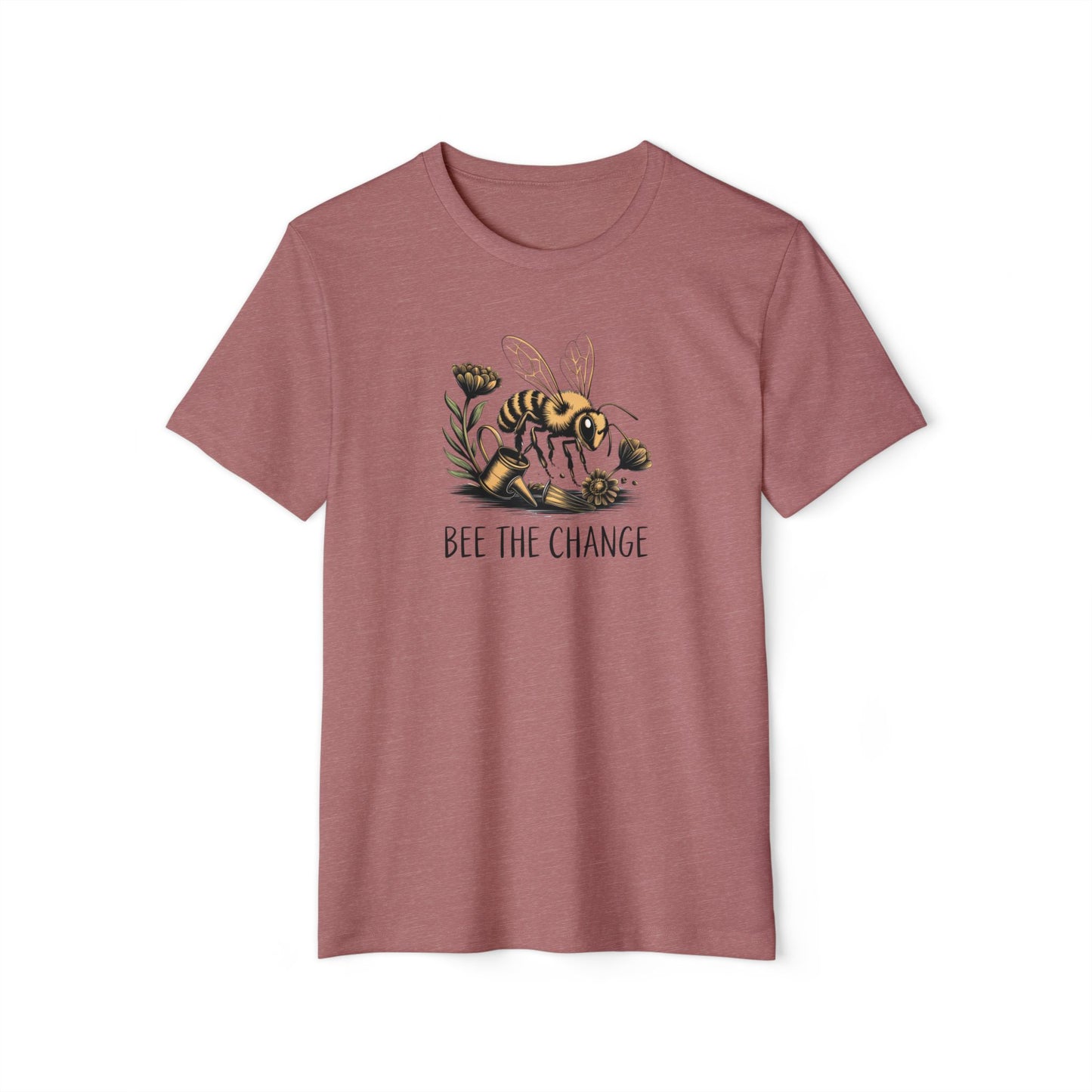 Bee The Change Unisex Organic T-Shirt - Eco-Friendly and Inspirational Apparel