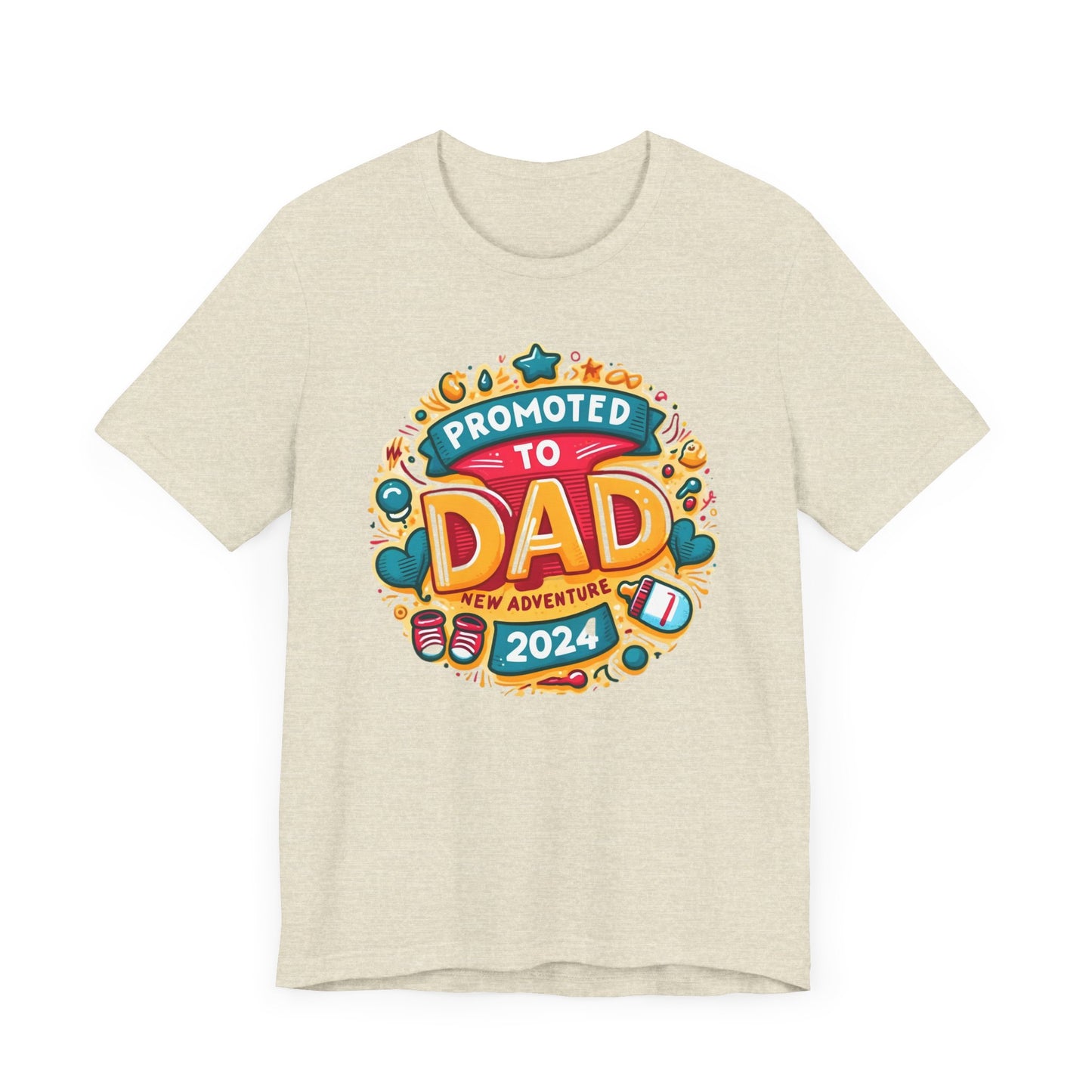 Promoted to Dad 2024 T-Shirt | Celebrate Fatherhood with Style