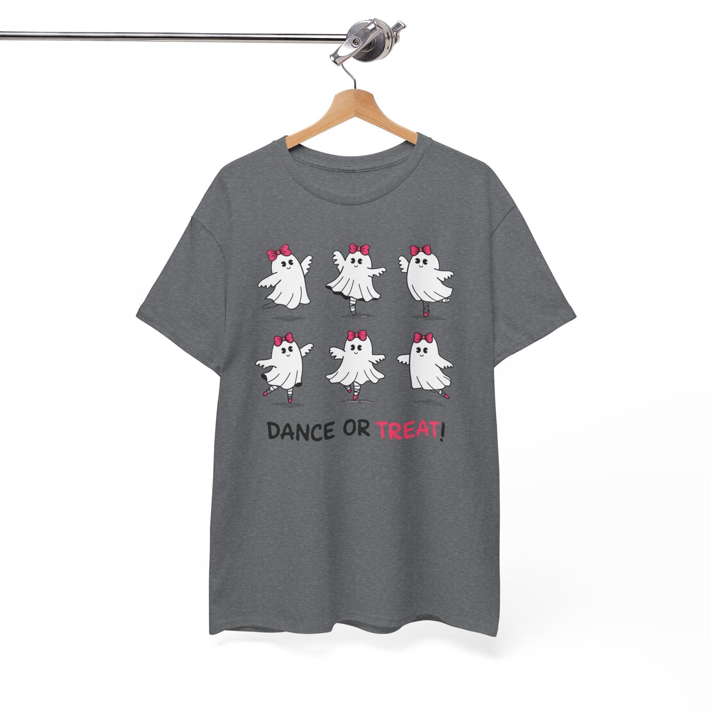 Dance or Treat Ballerina Ghost Shirt - Cute Halloween Dance Lover Gift