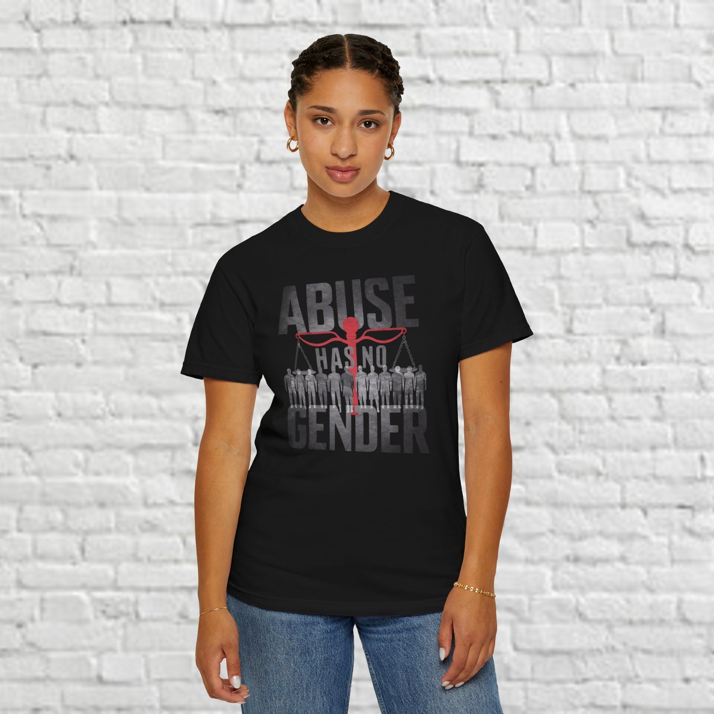 Equality Statement Tee: Abuse Has No Gender