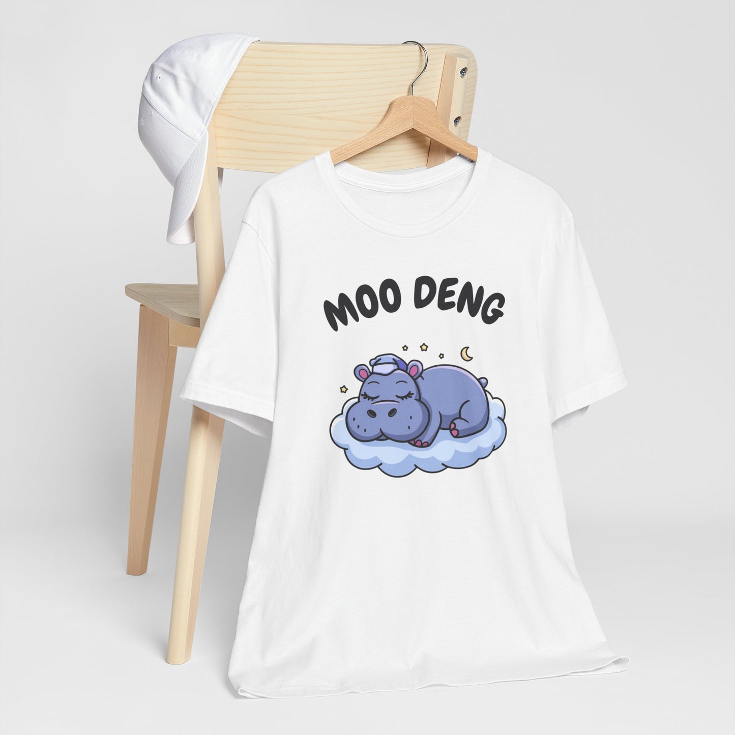 Funny Hippo Moo-Deng T-shirt, Quirky Animal Lover Gift for Her