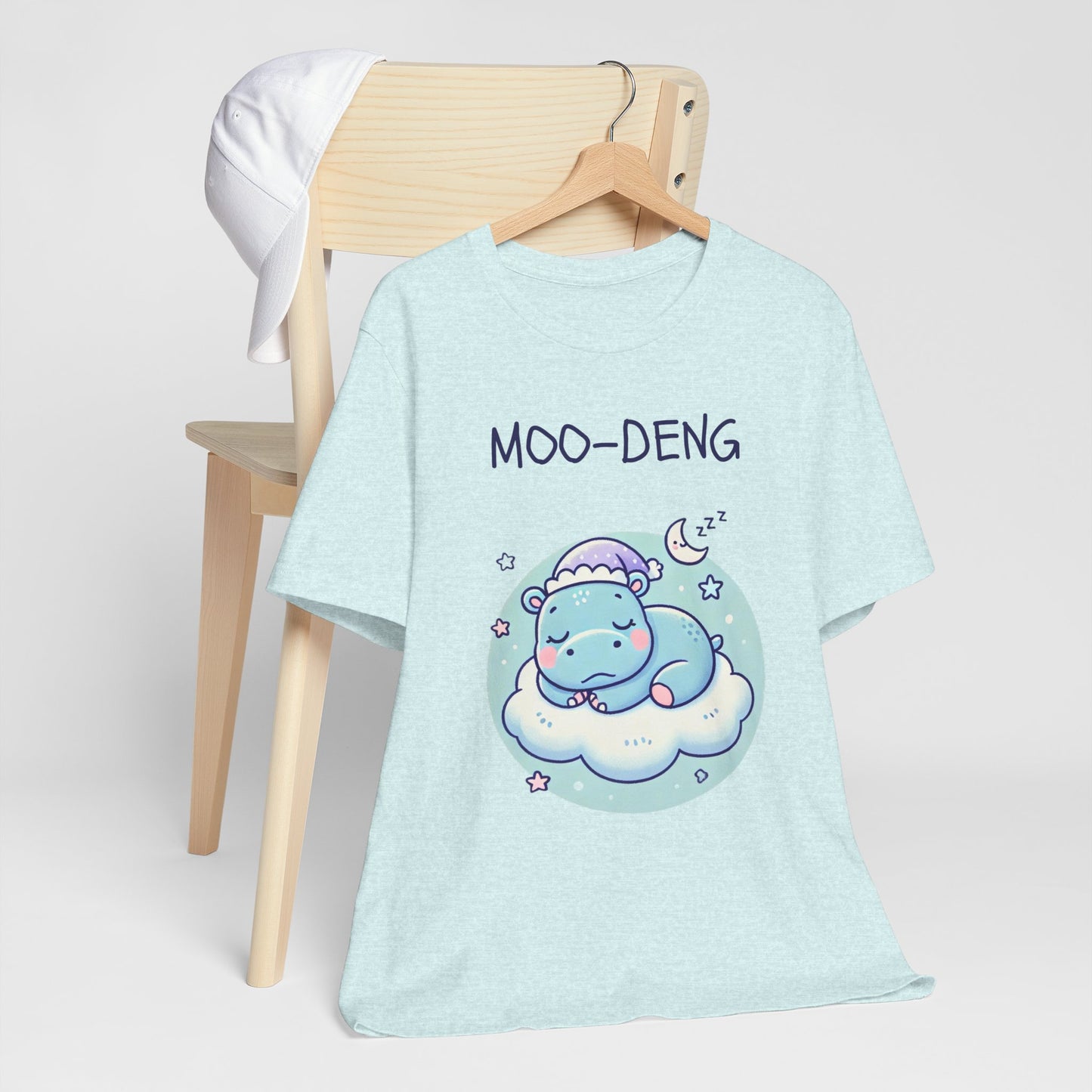 Moo-Deng Baby Hippo T-shirt, Adorable Gift for Her, Cute Animal Lover Tee