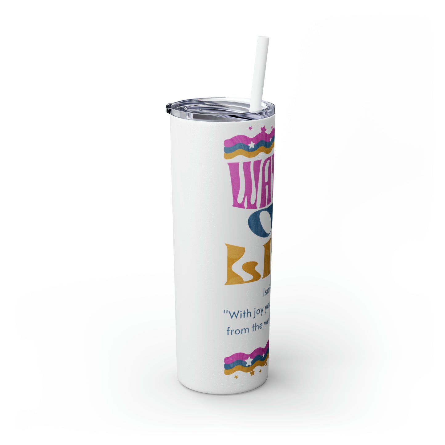 Waters of Life Tumbler with Straw, 20oz