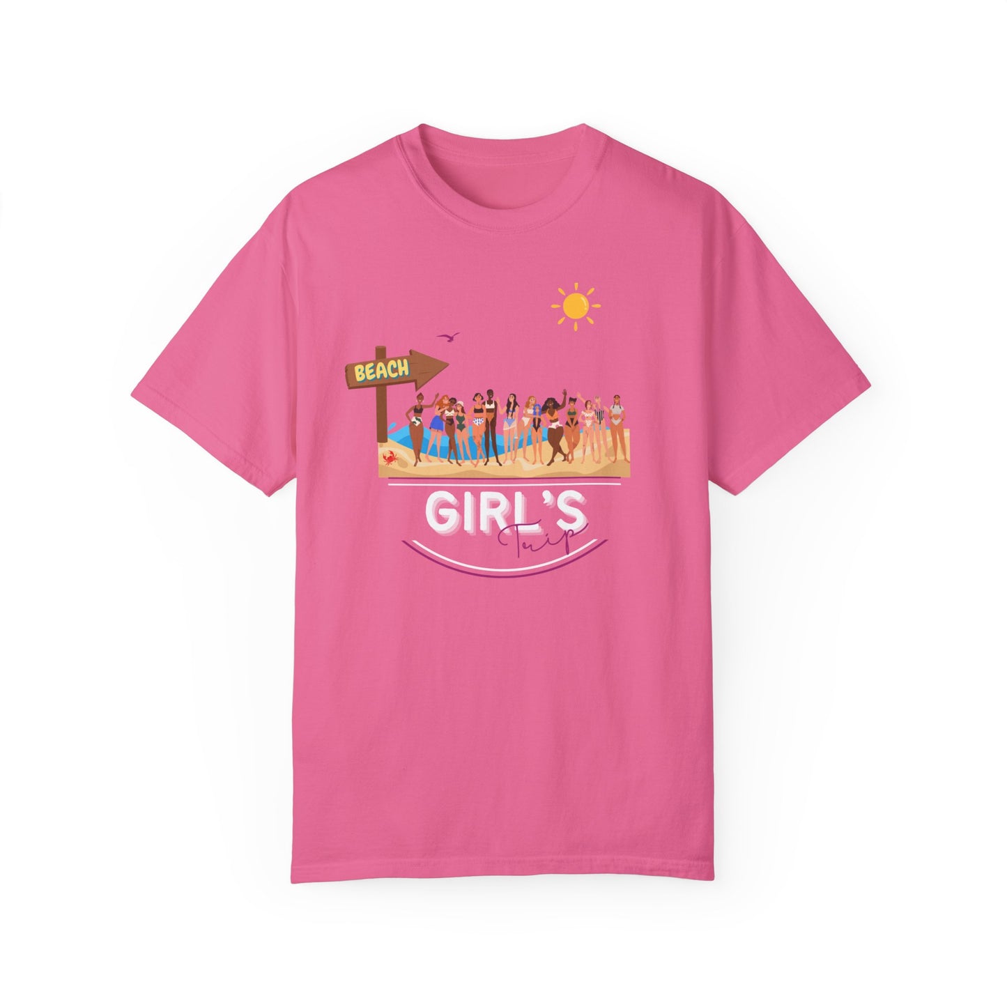 Sandy Soiree: Ultimate Girls' Trip Beach Tee!