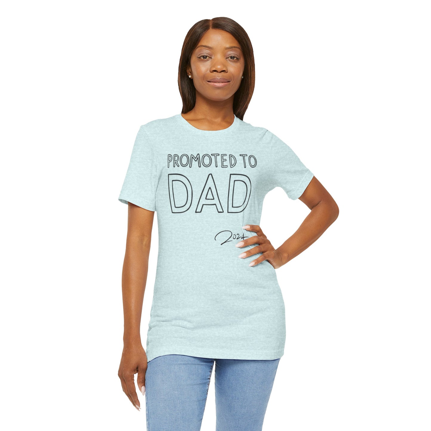 Promoted to Dad 2024 T-Shirt | Celebrate Fatherhood with Style