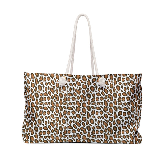 Stylish Leopard Print Weekender Bag - Perfect for Travel and Everyday Use