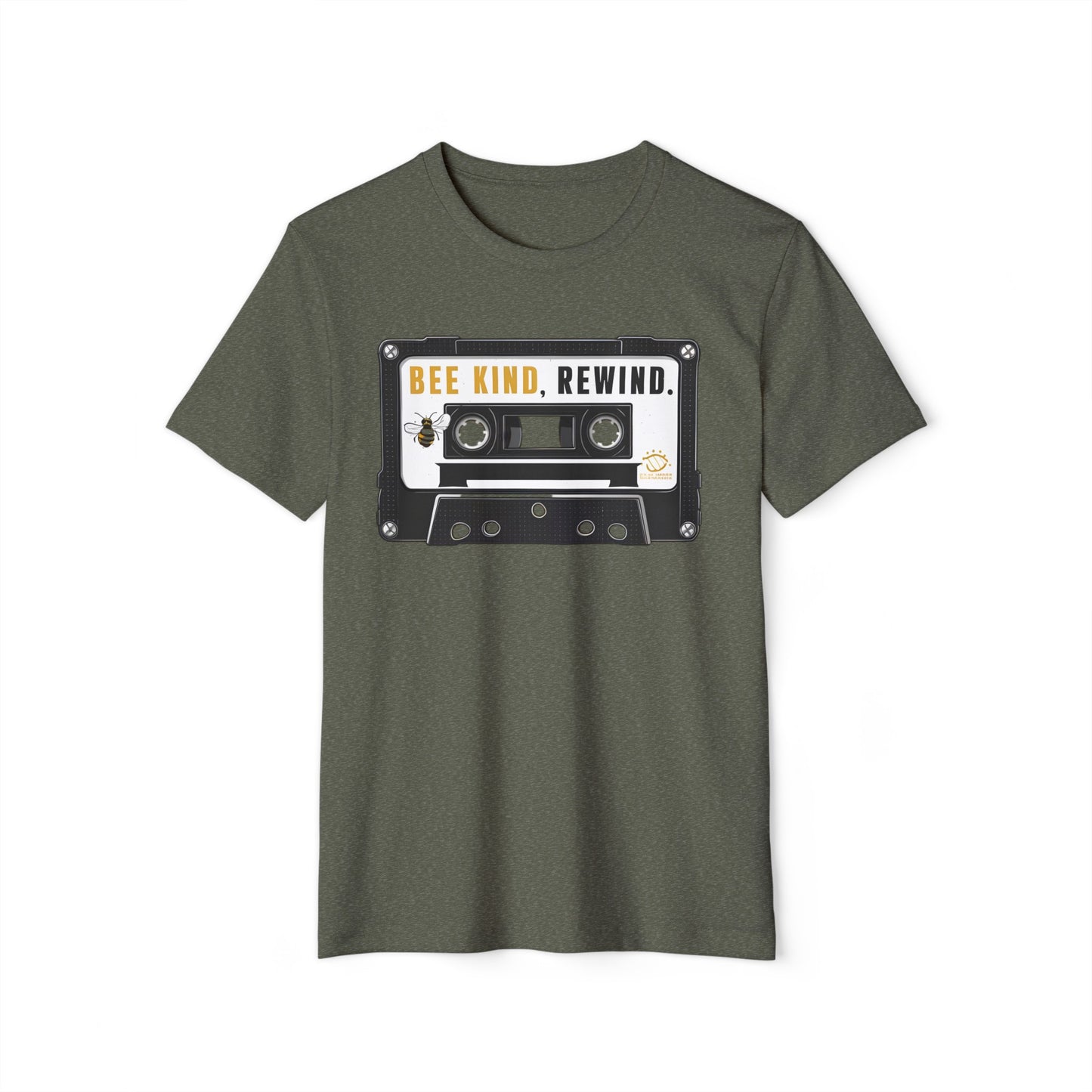 Bee Kind, Rewind: Retro Eco-Friendly Organic Cotton Tee