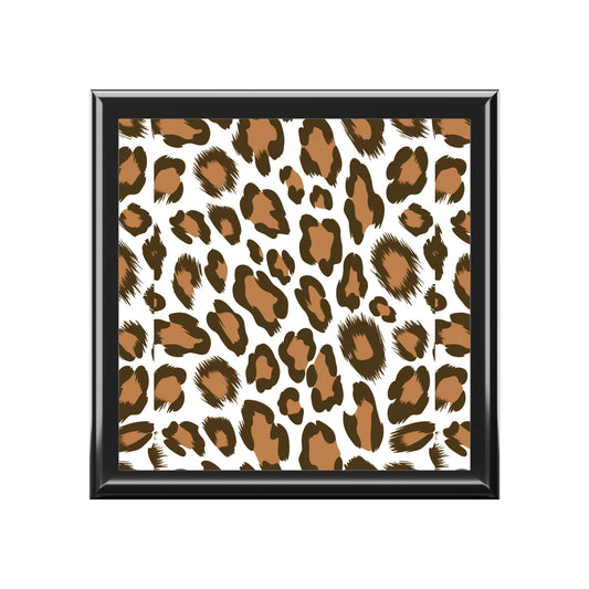 Chic Leopard Print Jewelry Box - Elegant Storage for Beloved Accessories