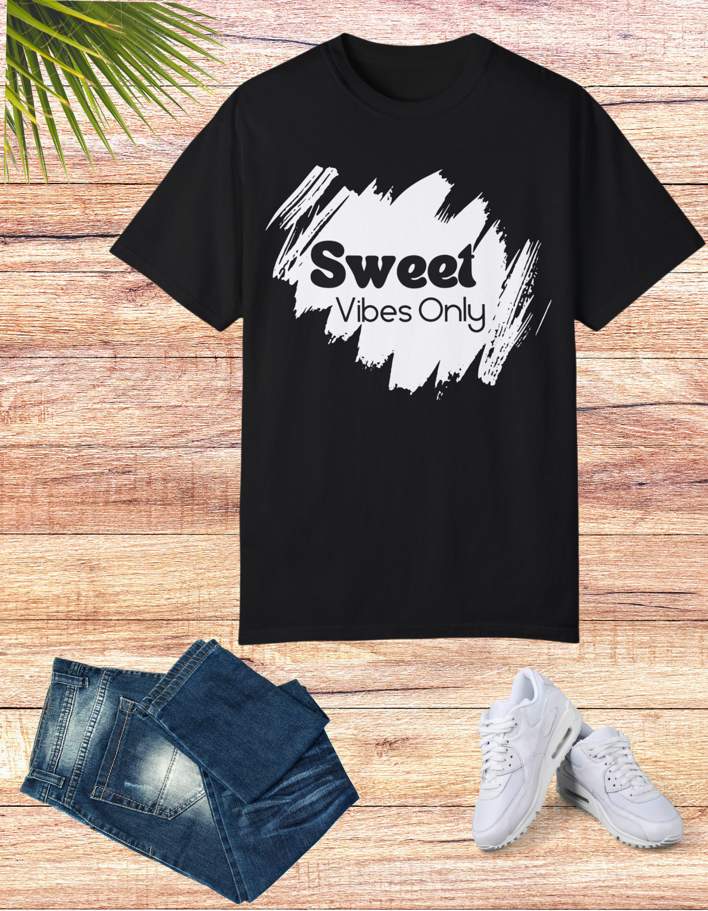 Positivity Paintbrush Tee: Sweet Vibes Edition, Never Salty Always Sweet