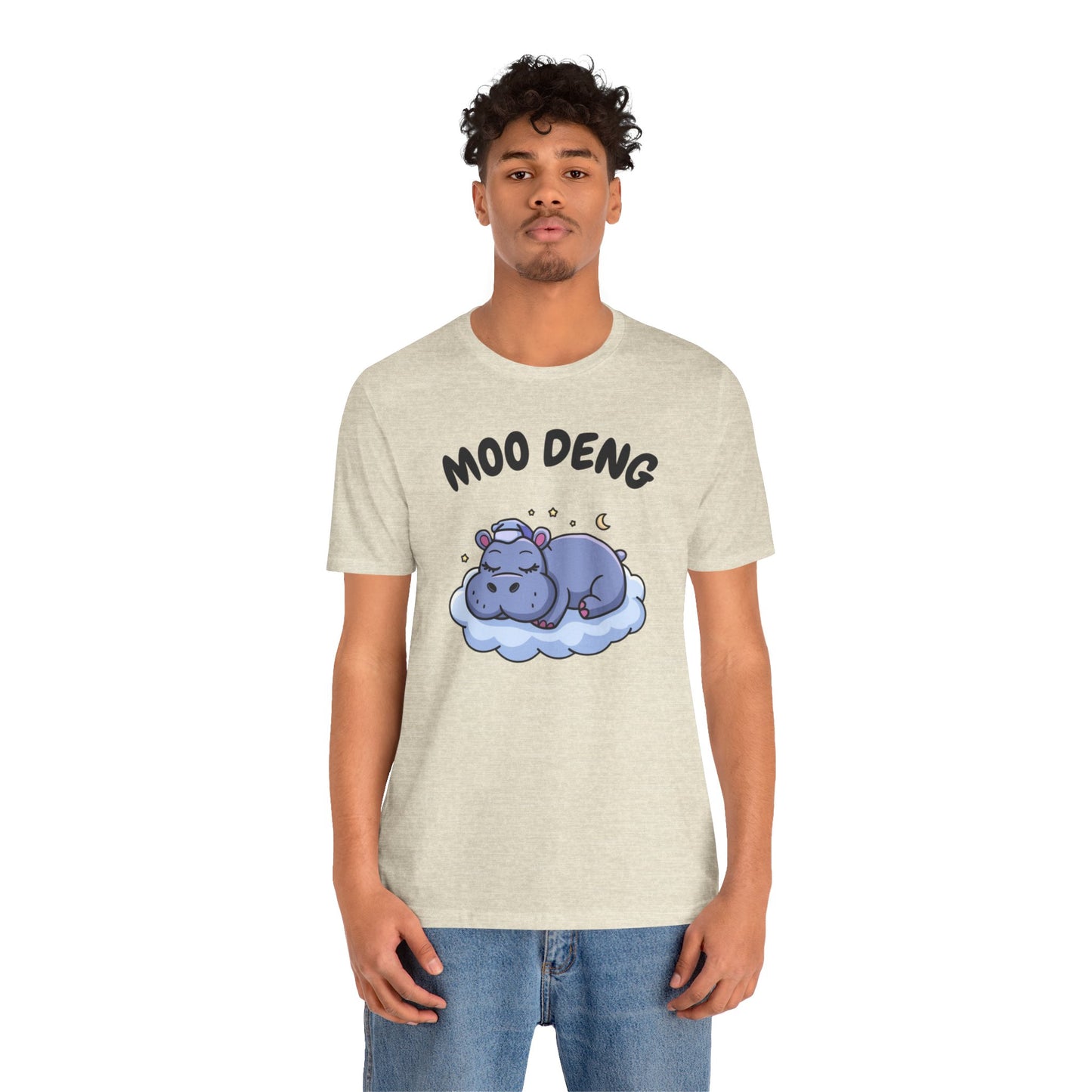 Funny Hippo Moo-Deng T-shirt, Quirky Animal Lover Gift for Her