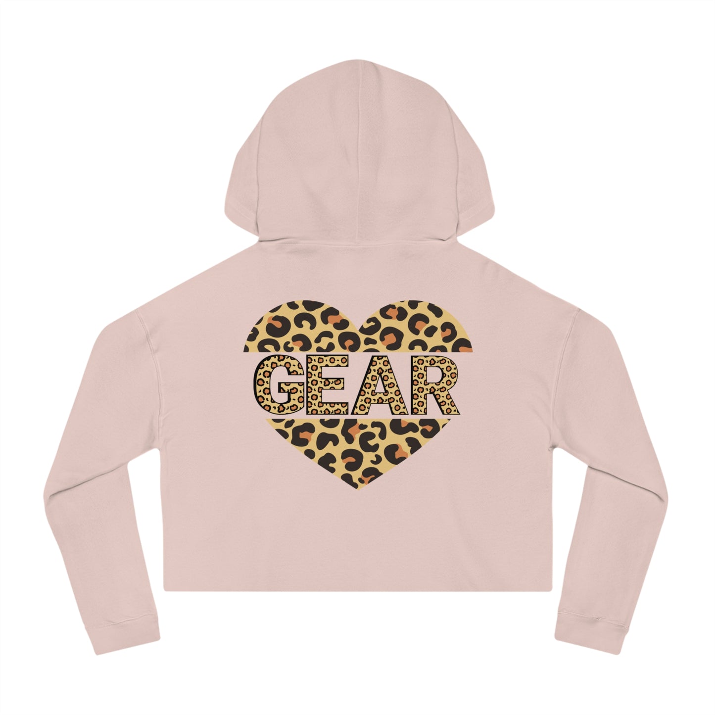 Leopard Print Love & Gear Women's Cropped Hoodie