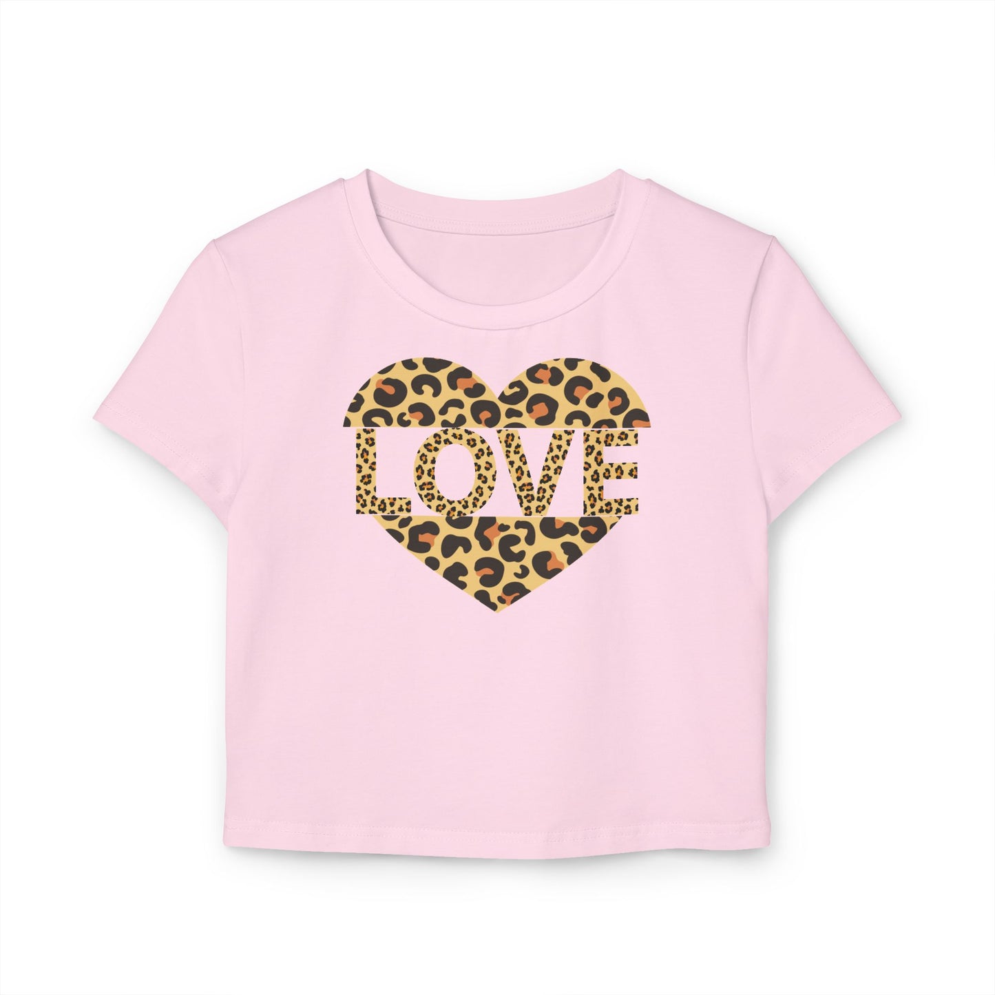 Leopard Print Love Graphic Baby Tee