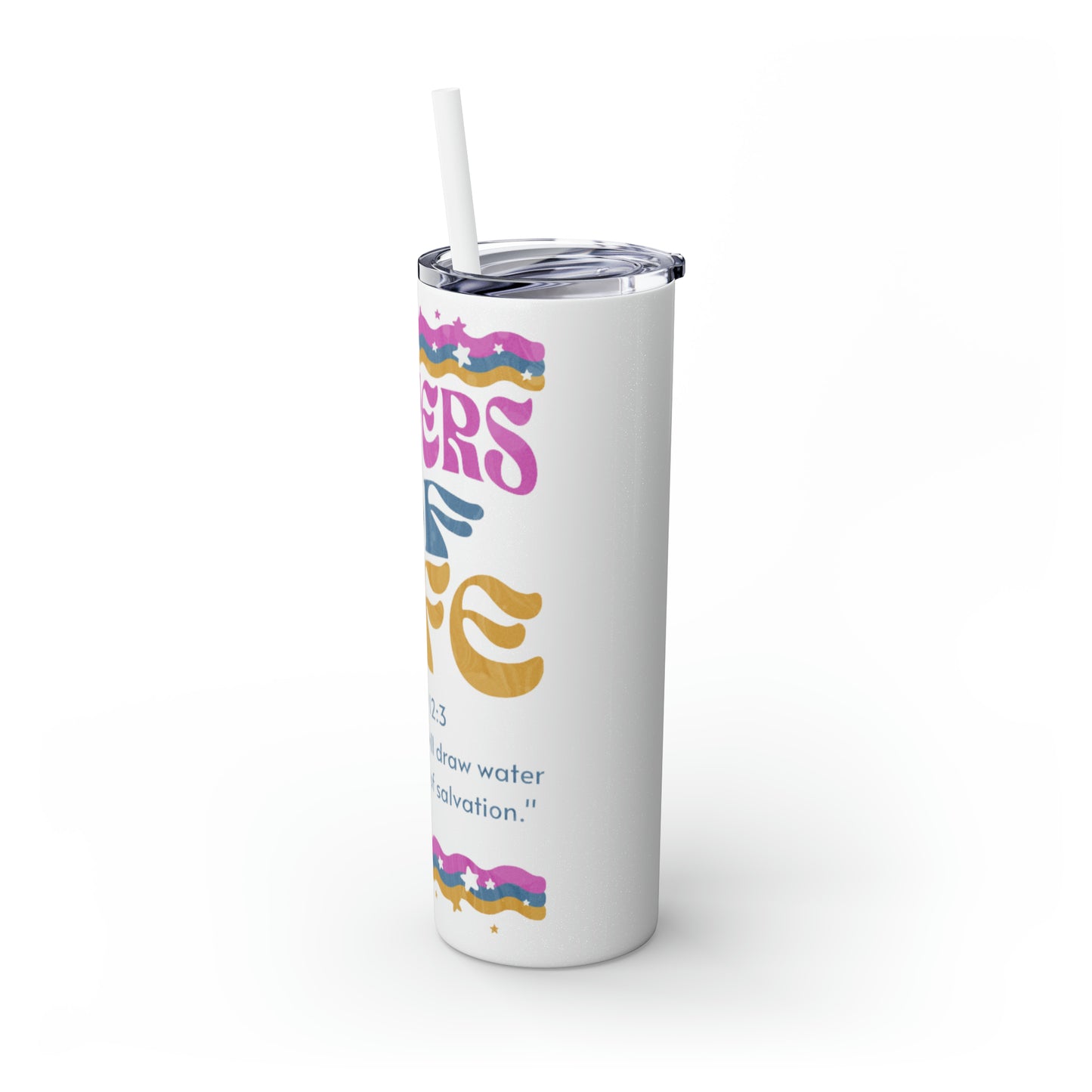 Waters of Life Tumbler with Straw, 20oz