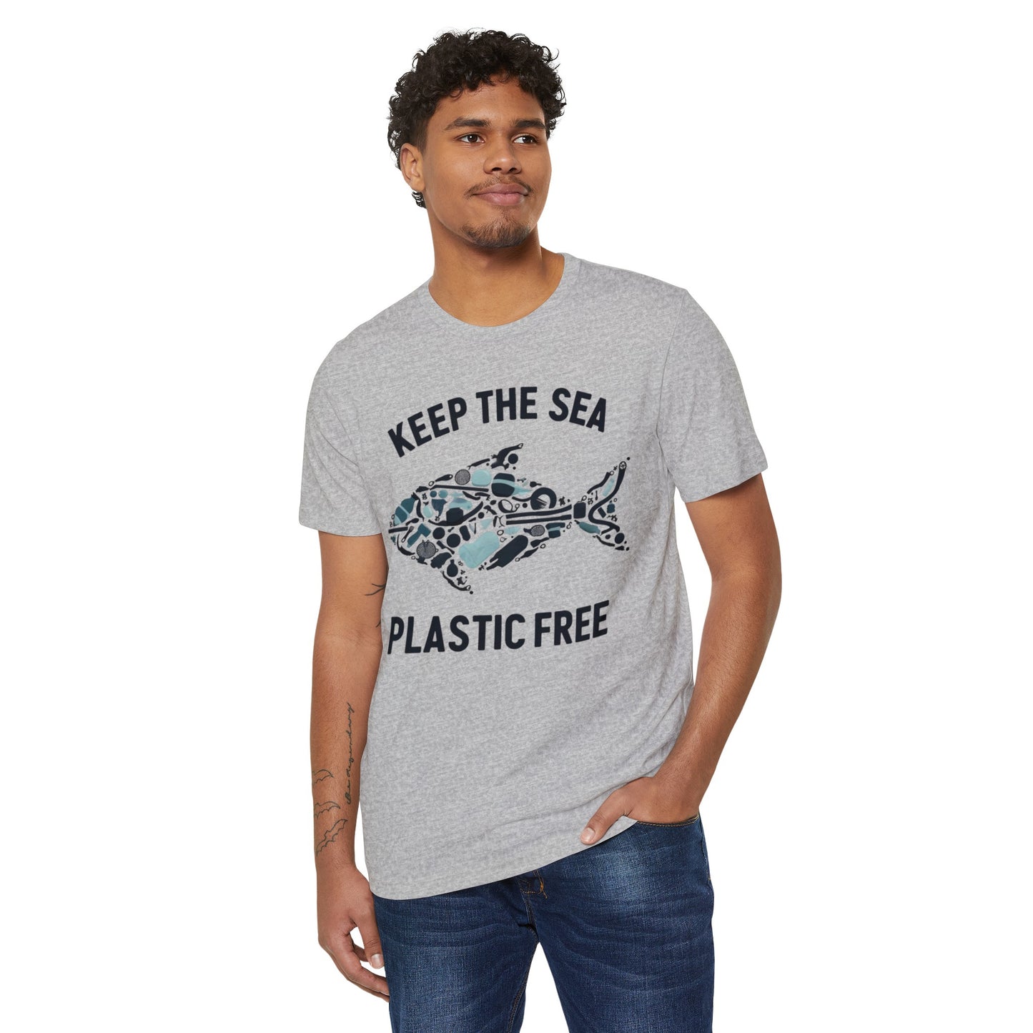 Keep the Sea Plastic Free: Eco-Friendly Organic Cotton Tee