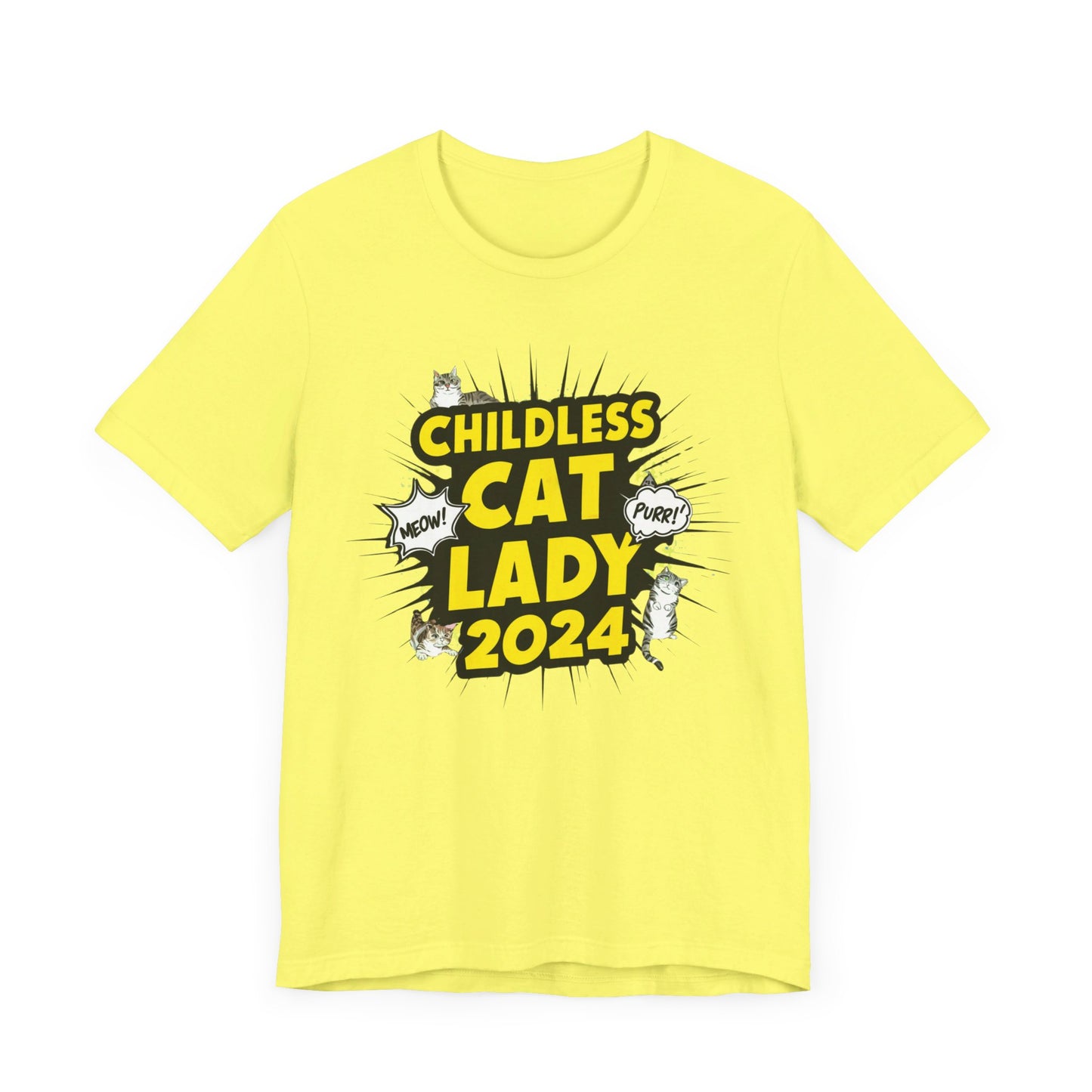 Childless Cat Lady 2024 T-Shirt Collection | Funny Political and Cat Lover Tees for Election Day Humor