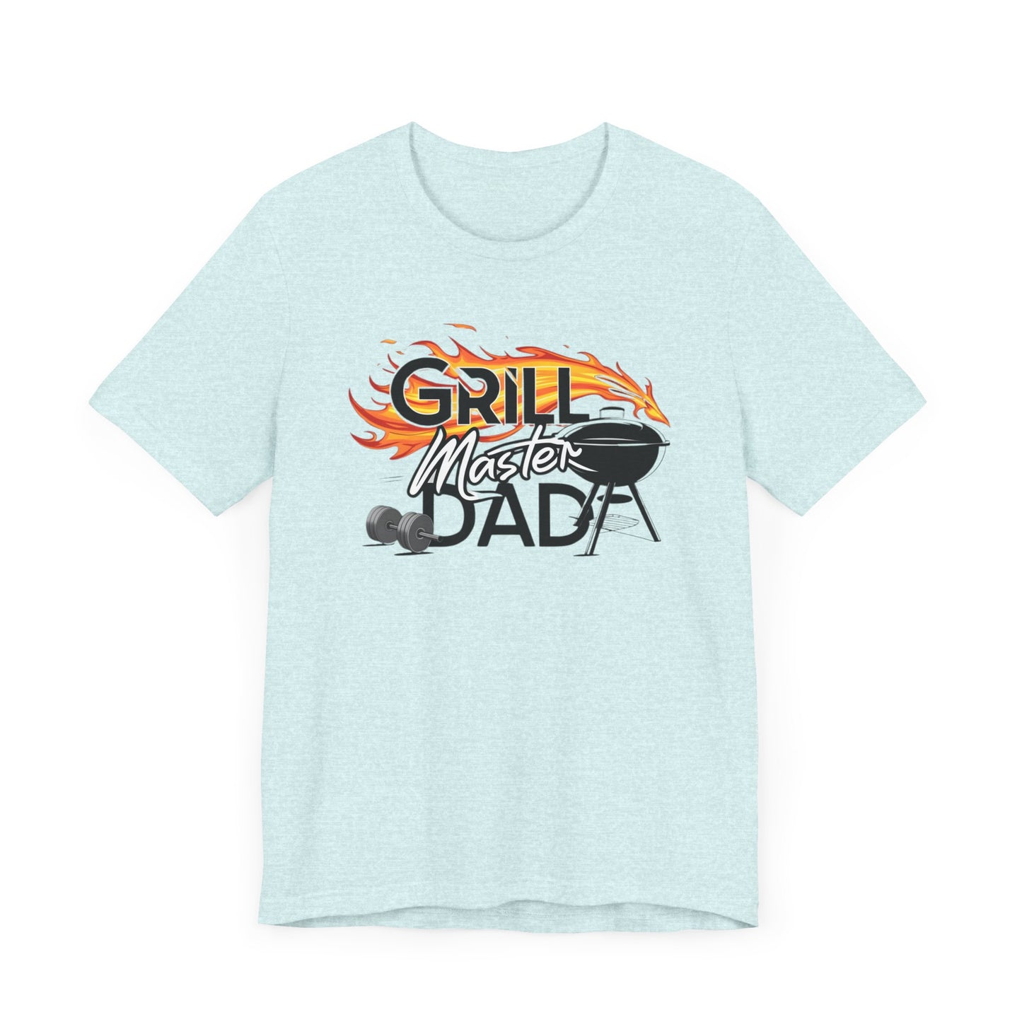 Grill Master Dad t-shirt with a vibrant design, perfect for dads who love to grill.