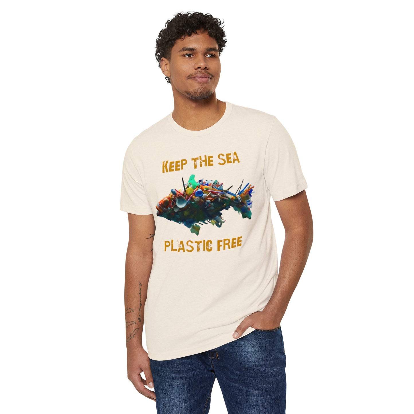 Keep the Sea Plastic Free: Eco-Friendly Organic Cotton Tee