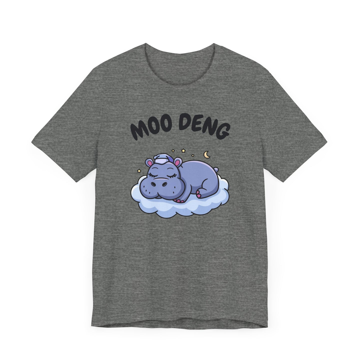 Funny Hippo Moo-Deng T-shirt, Quirky Animal Lover Gift for Her