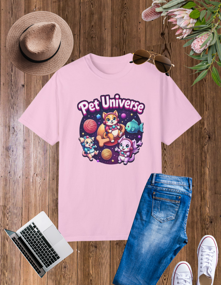 Cosmic Pet Universe T-Shirt - Fun Unisex Tee for Animal Lovers