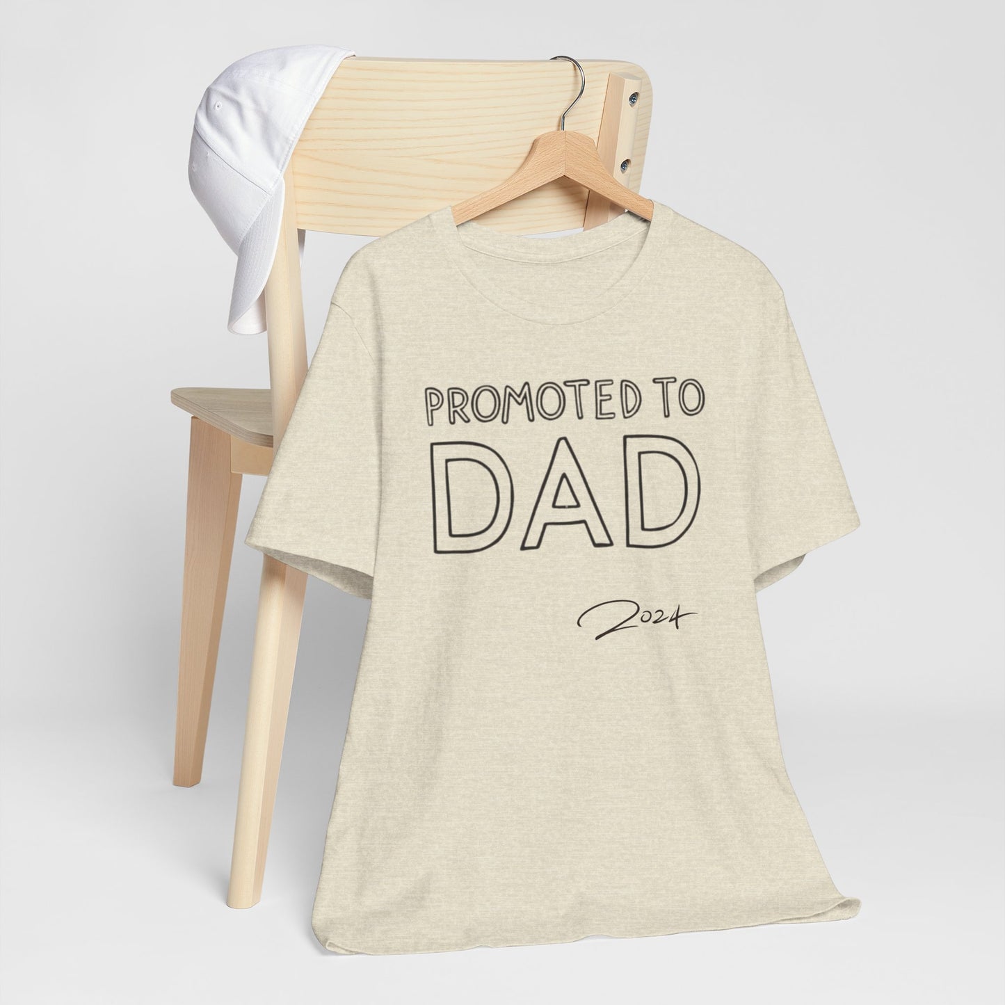 Promoted to Dad 2024 T-Shirt | Celebrate Fatherhood with Style