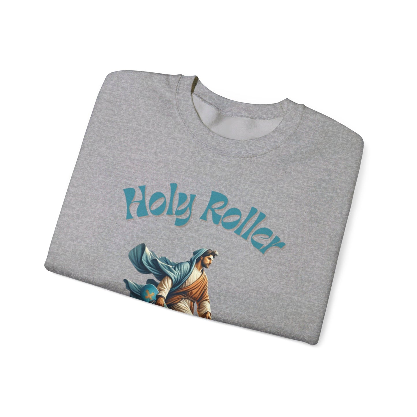 Holy Roller Skateboarding Jesus T-Shirt - Divine Streetwear, Faith-Inspired Skate Tee