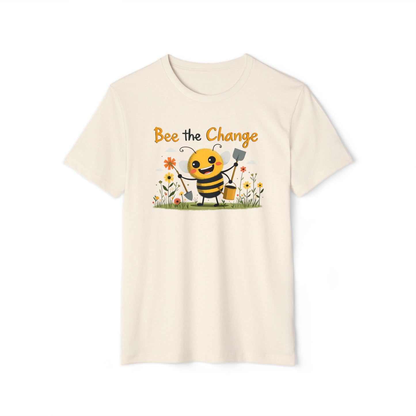 Bee the Change Unisex Organic T-Shirt - Eco-Friendly Fun Wear