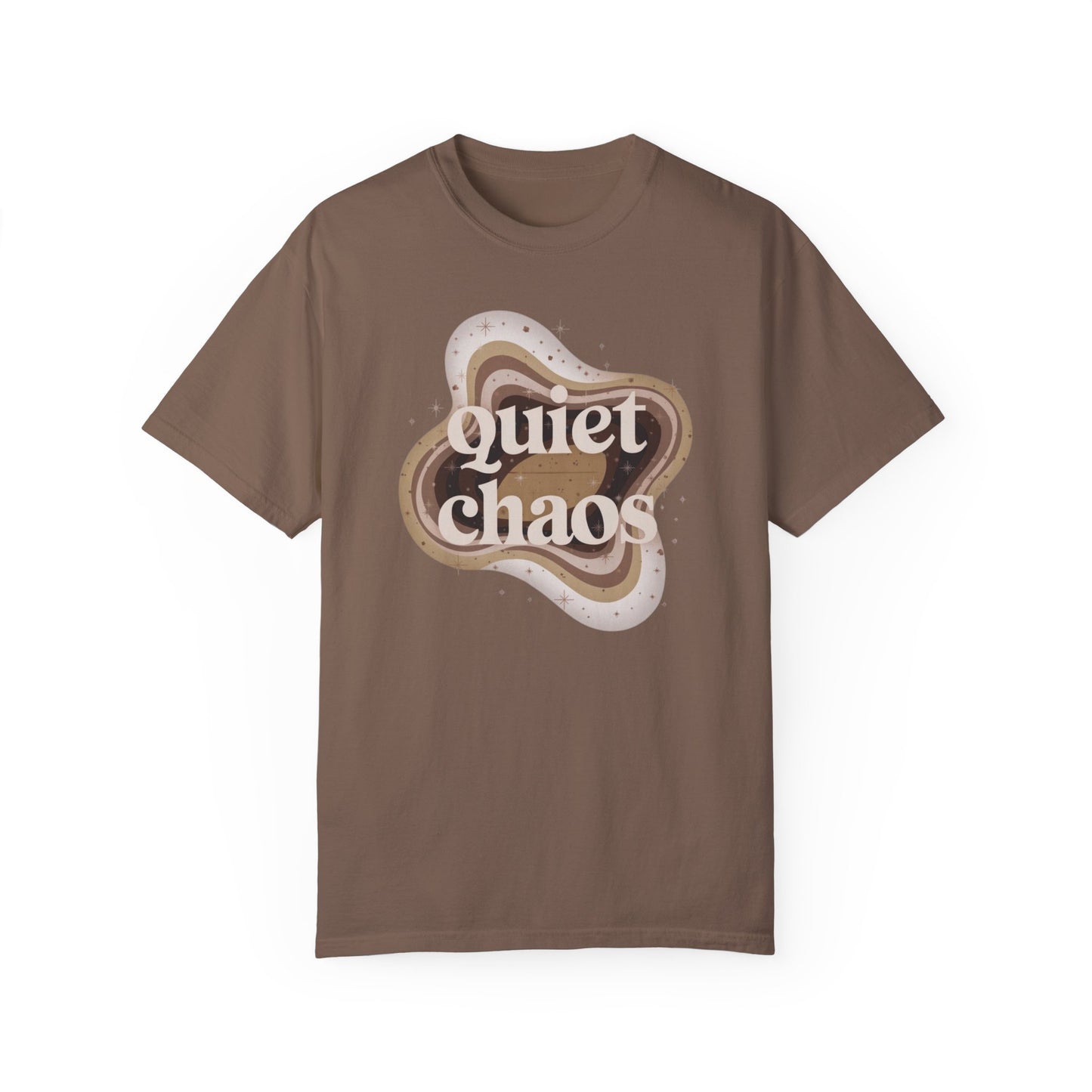 Unisex Garment-Dyed T-Shirt - Quiet Chaos Design for Relaxed Vibes