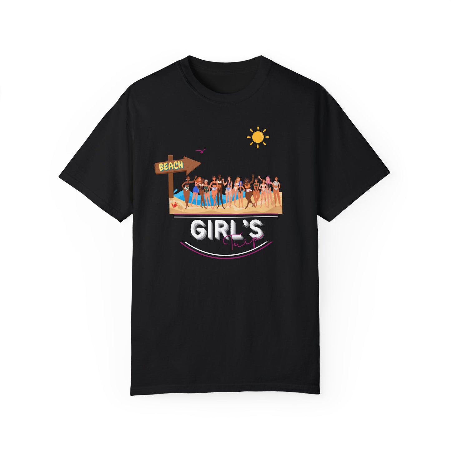 Sandy Soiree: Ultimate Girls' Trip Beach Tee!