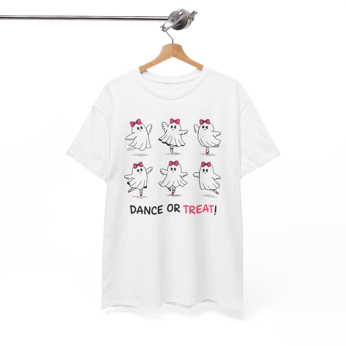 Dance or Treat Ballerina Ghost Shirt - Cute Halloween Dance Lover Gift