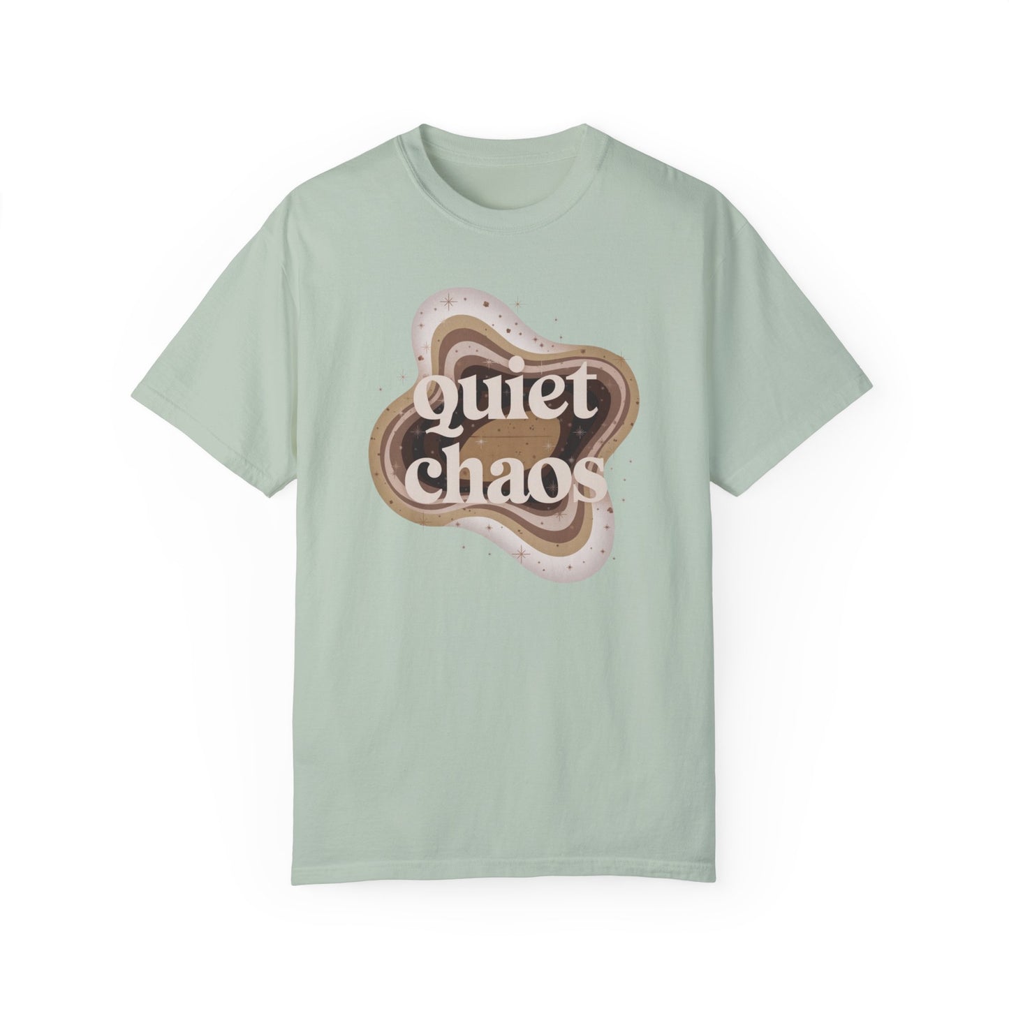 Unisex Garment-Dyed T-Shirt - Quiet Chaos Design for Relaxed Vibes