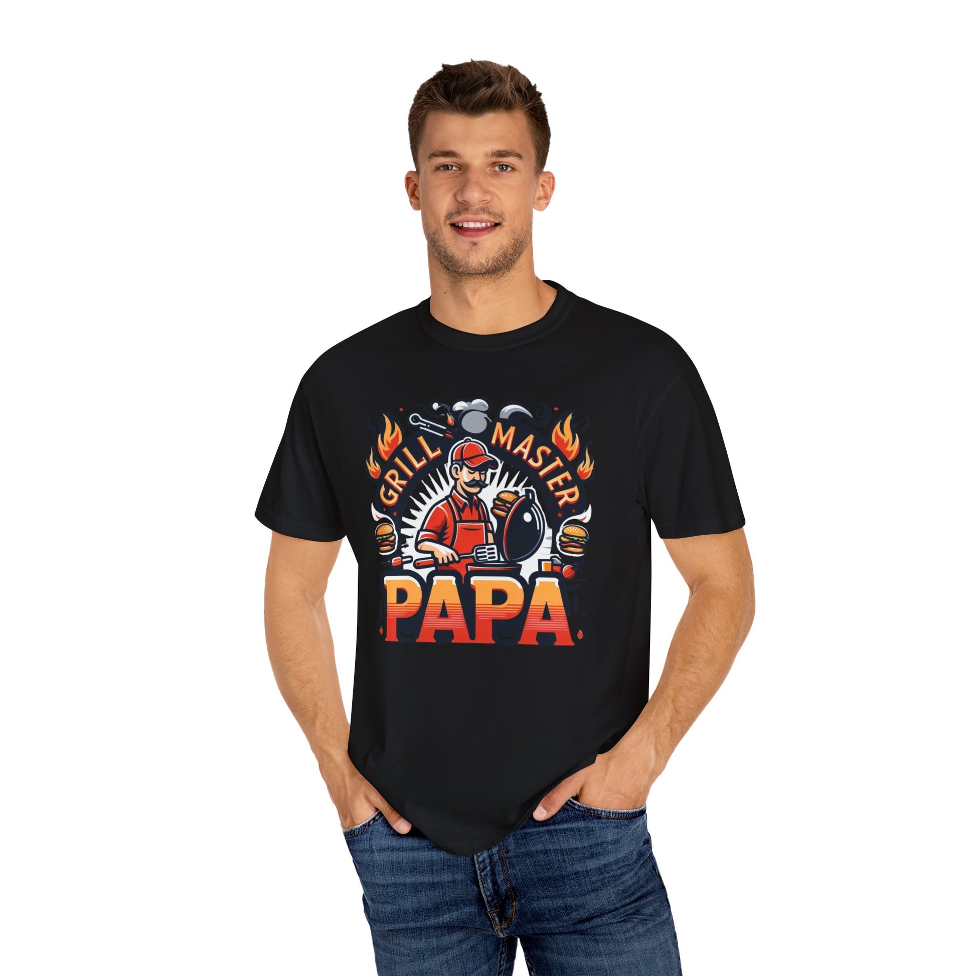 Grill Master Papa graphic tee - perfect Father's Day gift for BBQ lovers