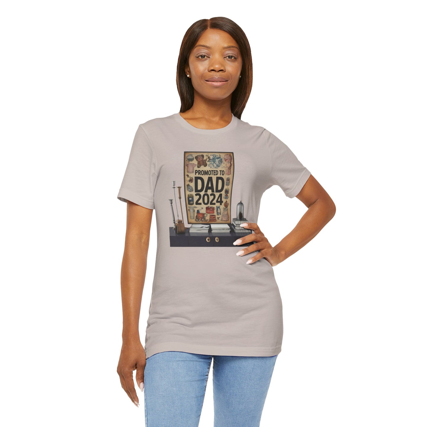 Promoted to Dad 2024 T-Shirt | Celebrate Fatherhood with Style