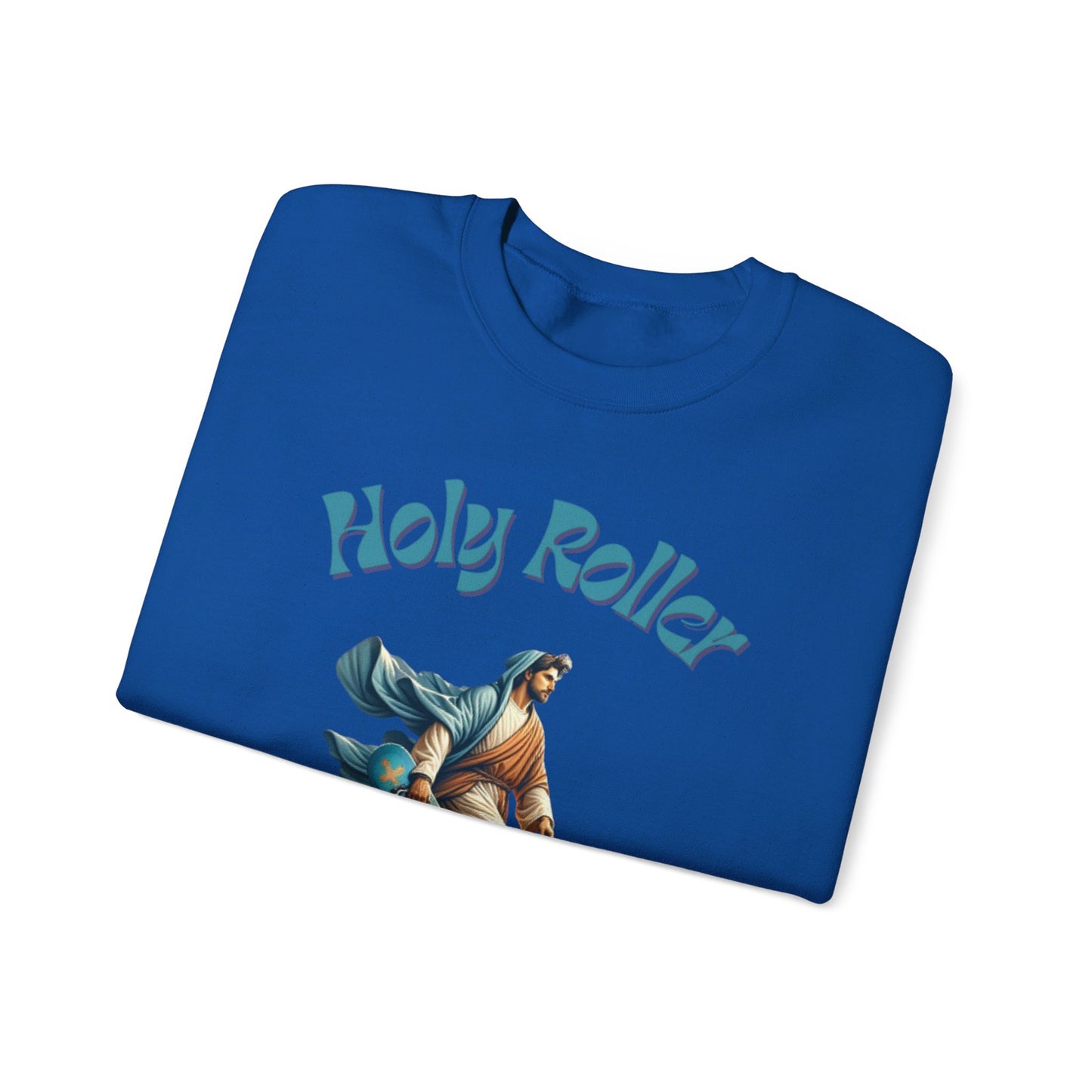 Holy Roller Skateboarding Jesus T-Shirt - Divine Streetwear, Faith-Inspired Skate Tee