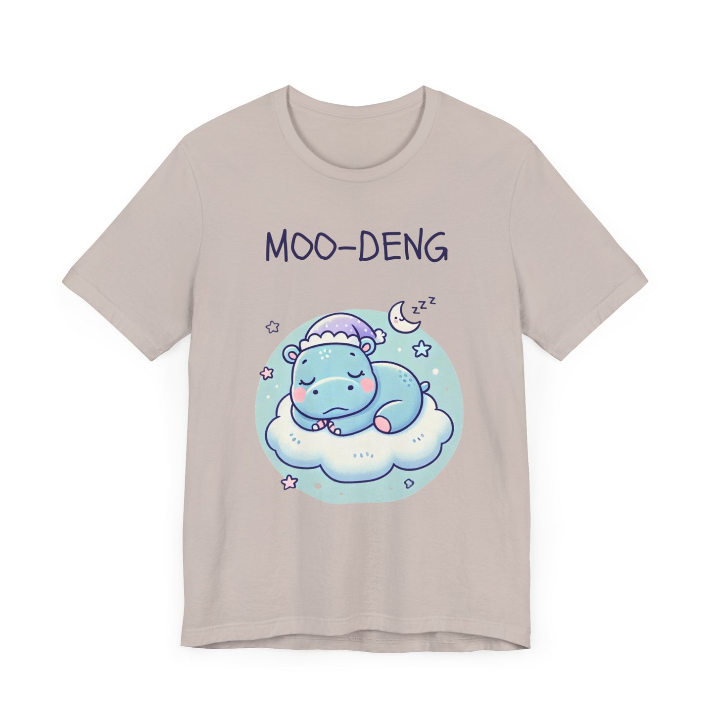 Moo-Deng Baby Hippo T-shirt, Adorable Gift for Her, Cute Animal Lover Tee