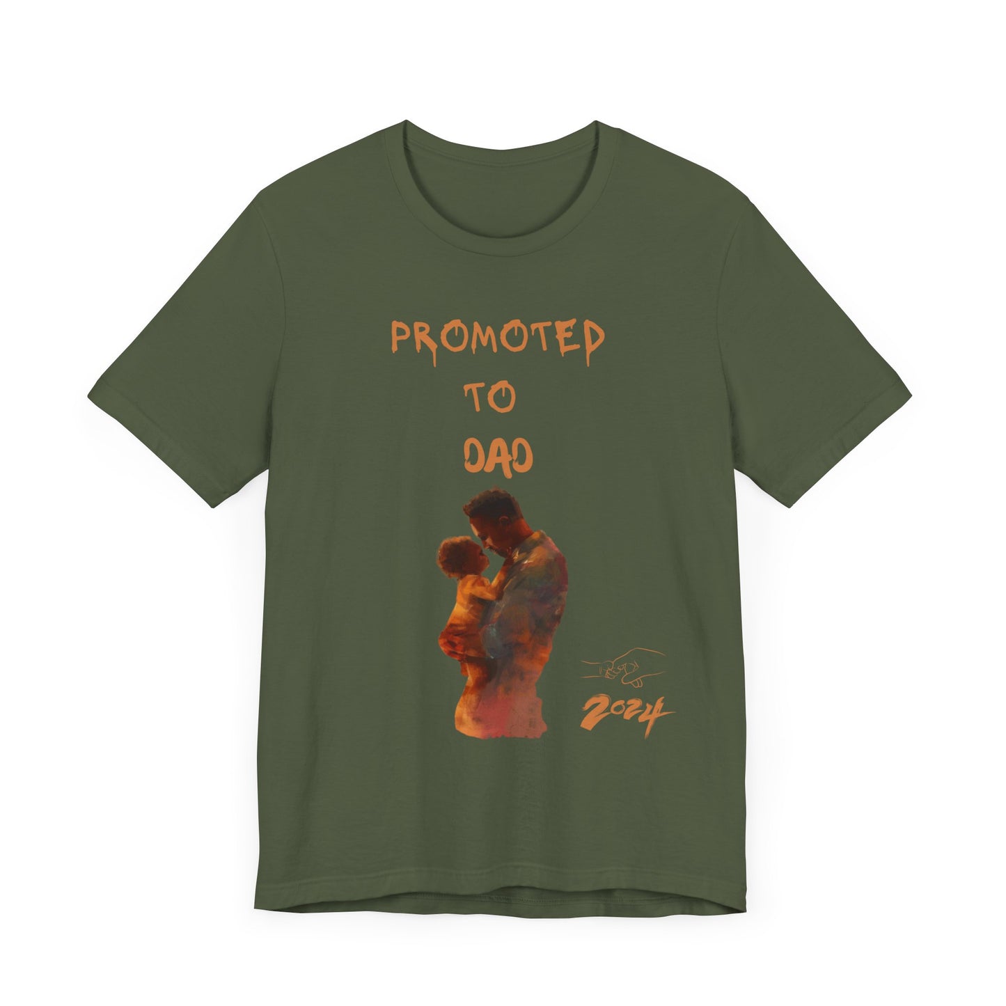 Promoted to Dad 2024 T-Shirt - Perfect Gift for New Dads and Expecting Fathers!