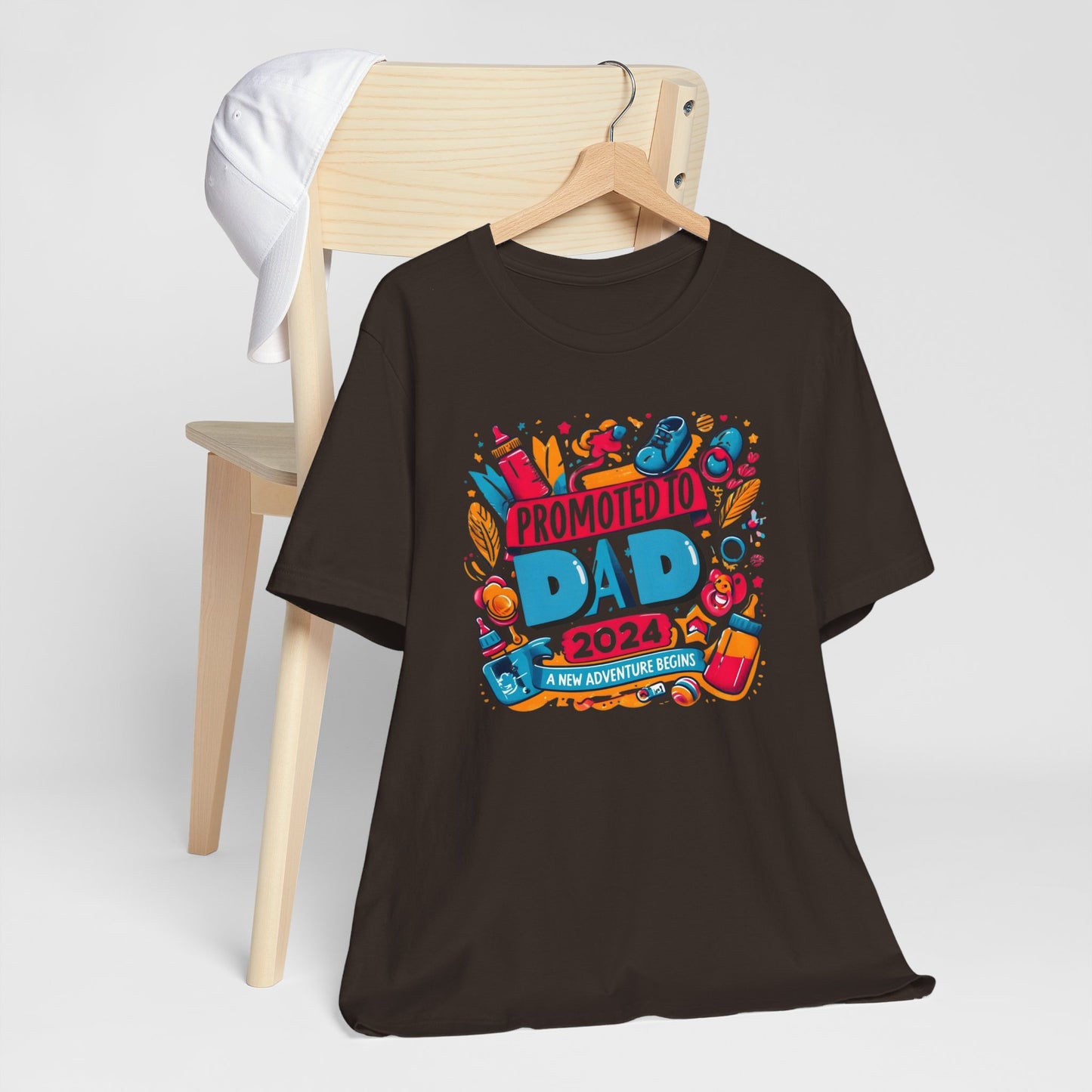 Promoted to Dad 2024 T-Shirt | Celebrate Fatherhood with Style