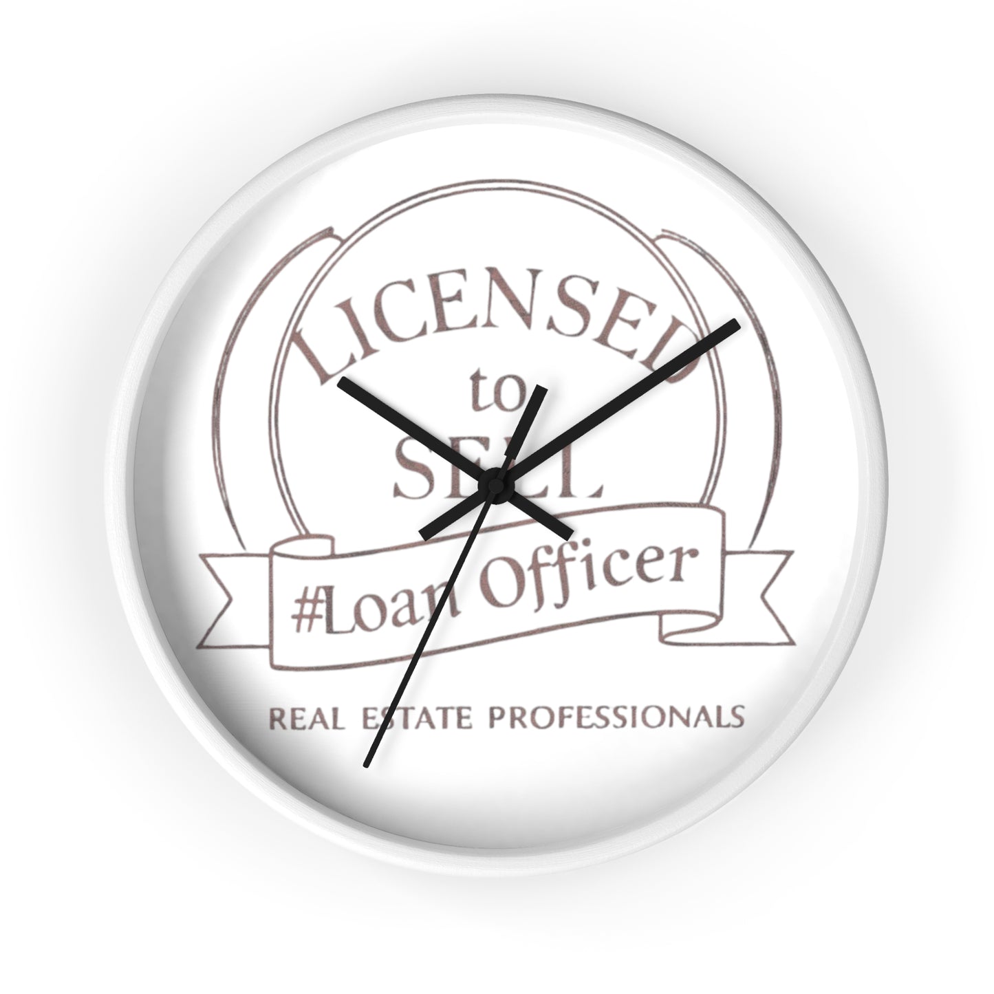 Time to Close Deals, Licensed to Sell Loan Officer Wall Clock