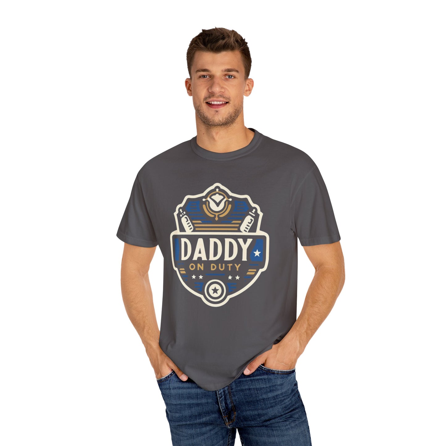 Daddy on Duty graphic tee - perfect Father's Day gift for super dads