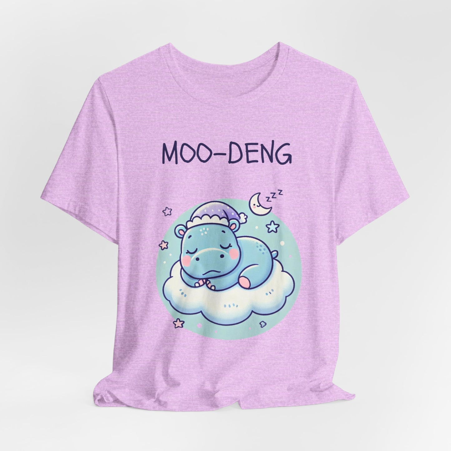 Moo-Deng Baby Hippo T-shirt, Adorable Gift for Her, Cute Animal Lover Tee