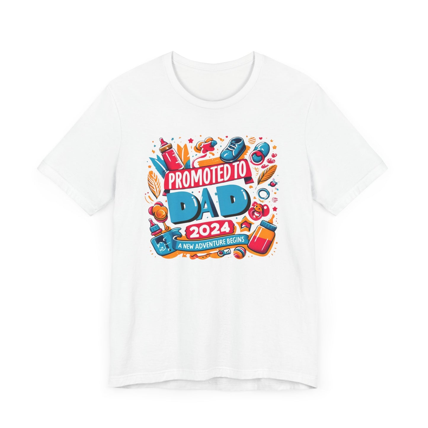 Promoted to Dad 2024 T-Shirt | Celebrate Fatherhood with Style