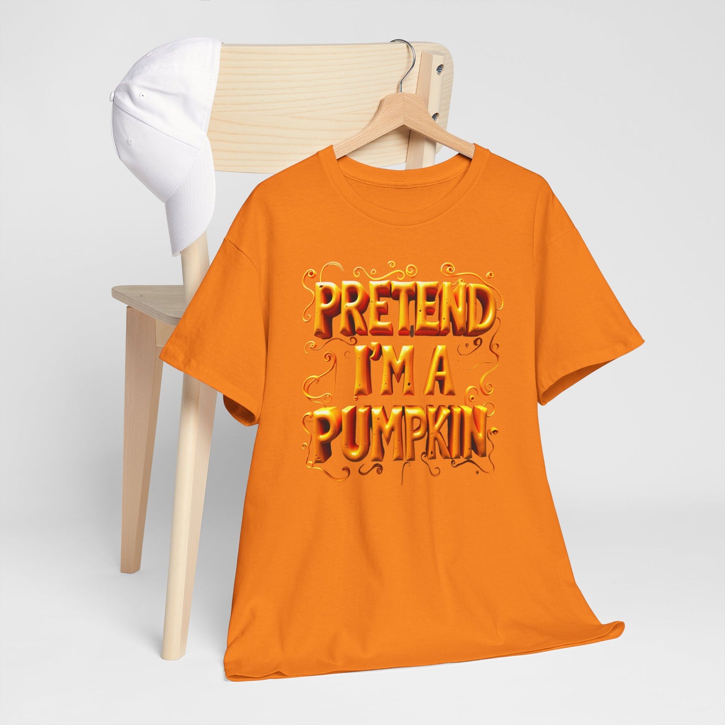 Pretend I'm a Pumpkin Halloween Shirt, Funny Pumpkin Design