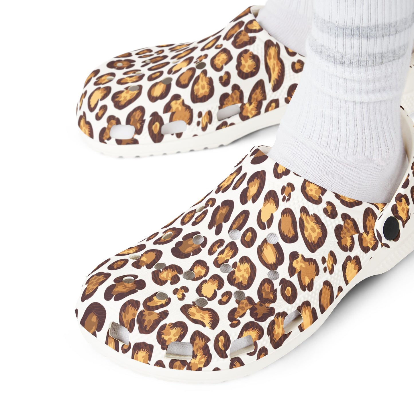 Leopard Print EVA Foam Clogs - Comfortable & Stylish Footwear for Everyday Wear