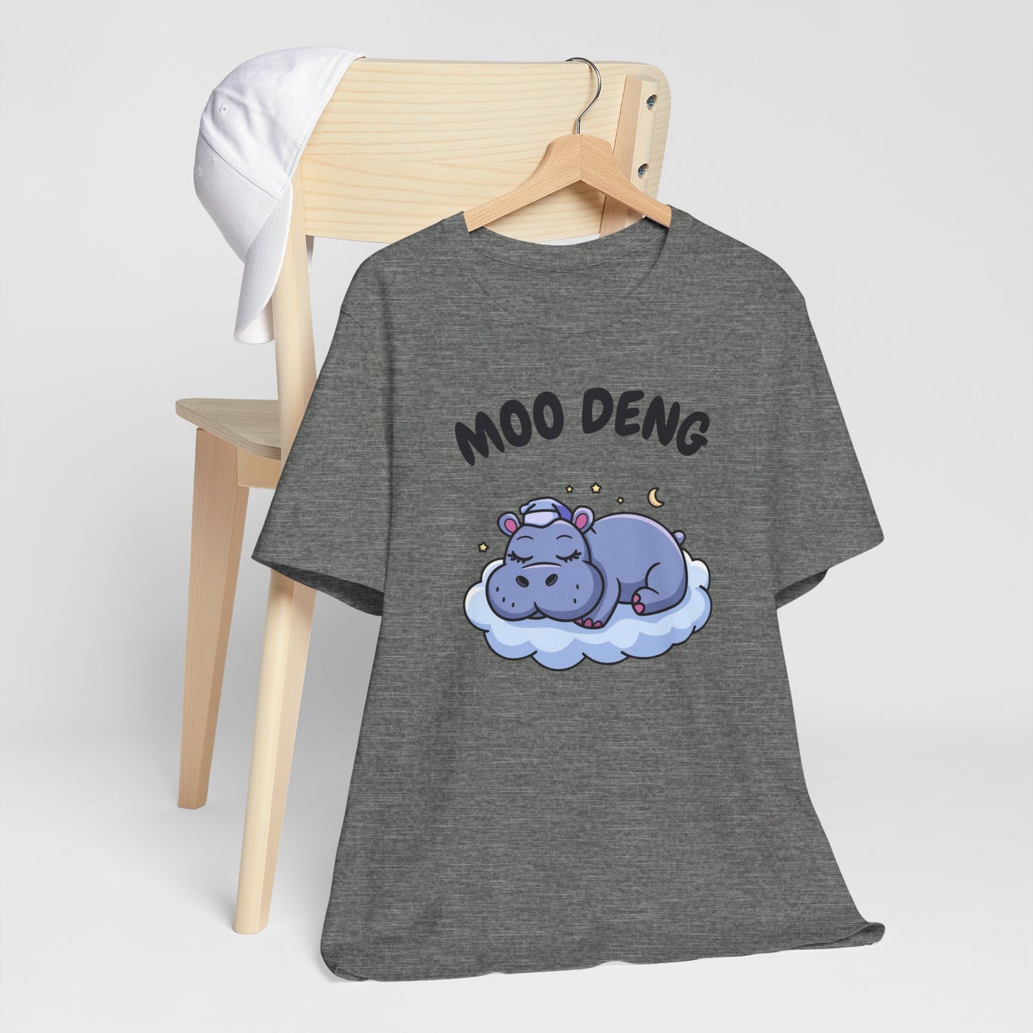 Funny Hippo Moo-Deng T-shirt, Quirky Animal Lover Gift for Her