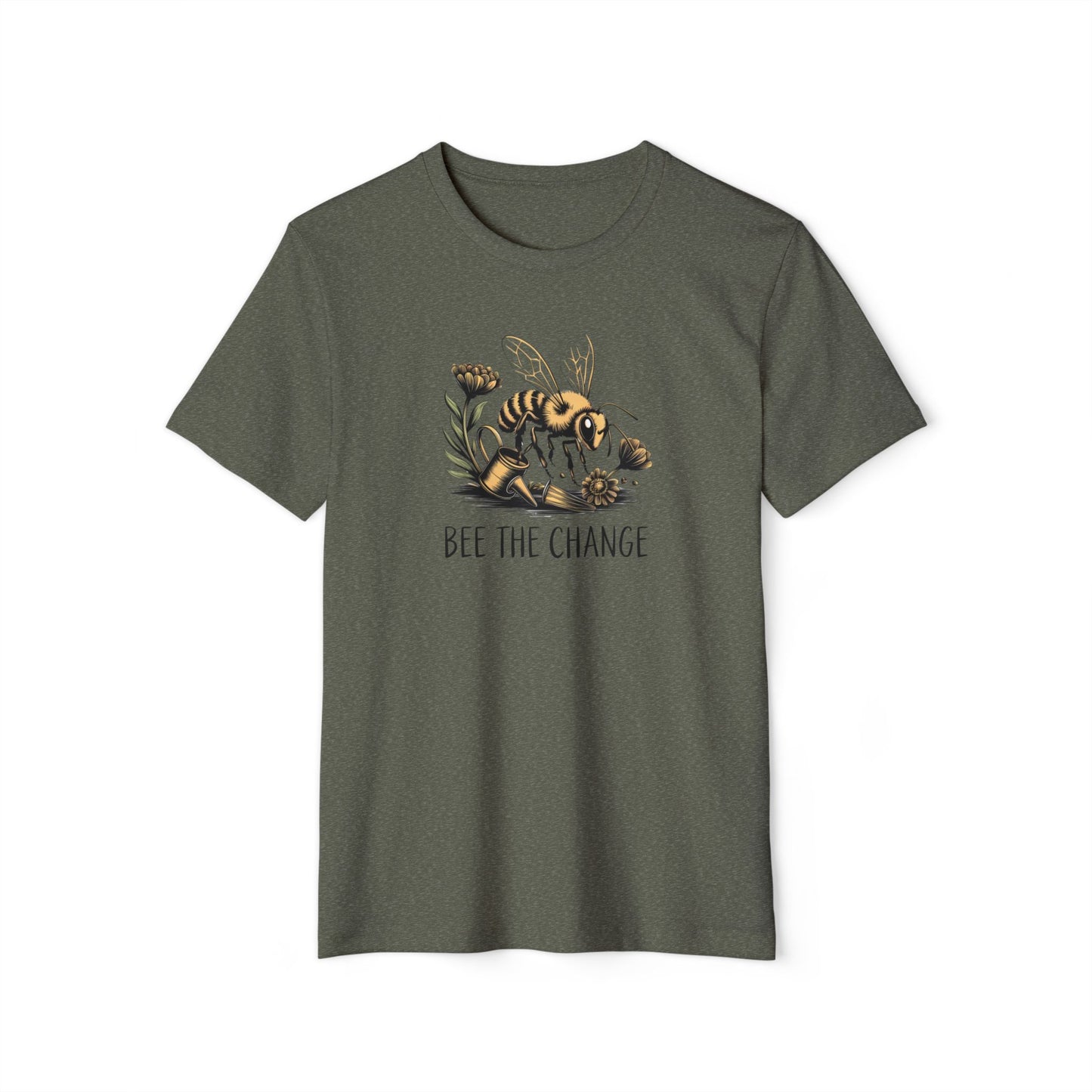 Bee The Change Unisex Organic T-Shirt - Eco-Friendly and Inspirational Apparel