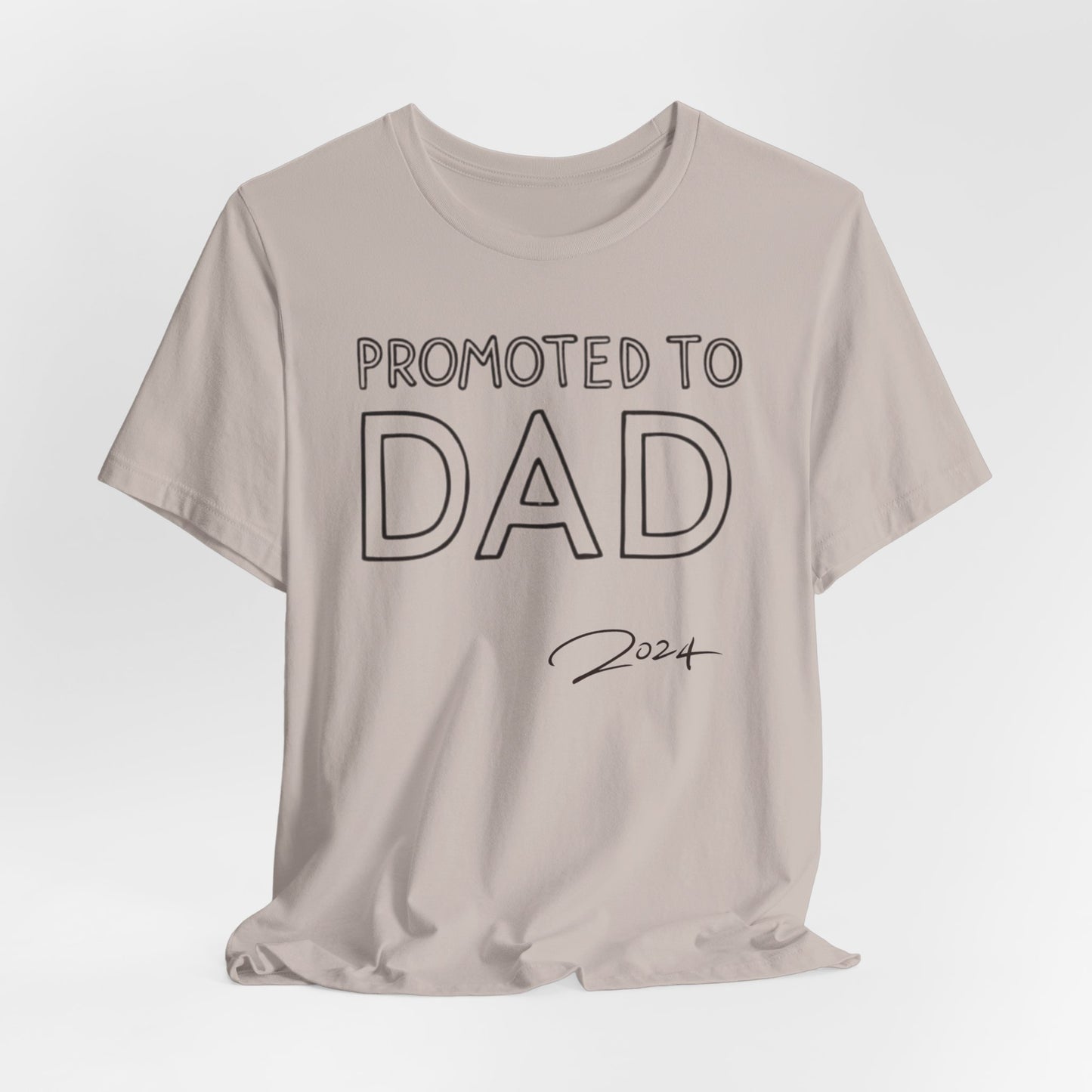 Promoted to Dad 2024 T-Shirt | Celebrate Fatherhood with Style