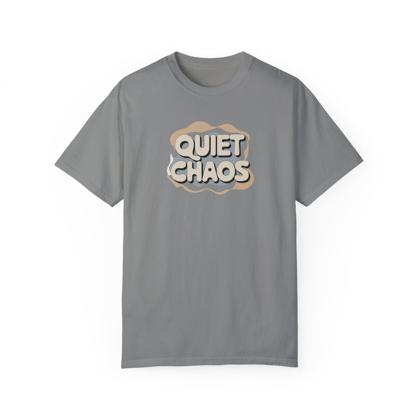 Unisex Garment-Dyed T-Shirt - 'Quiet Chaos' Design for Relaxed Vibes