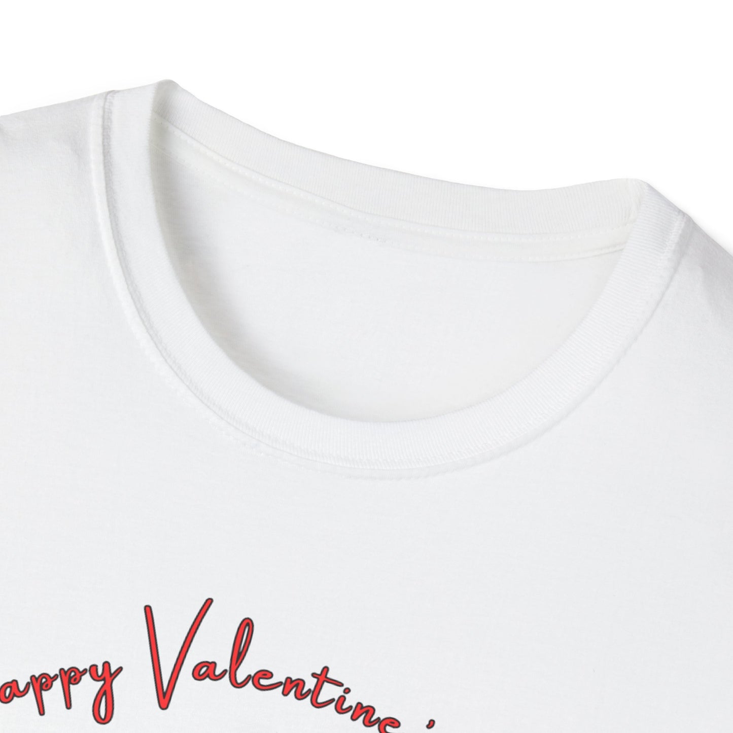 Happy Valentine's Day French Bulldog T-Shirt | Unisex Softstyle Tee